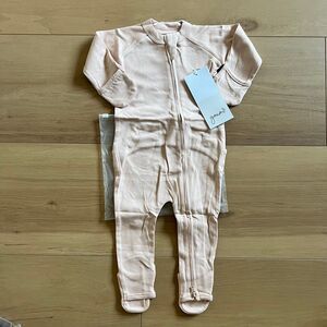 NWT Goumi Kids Rose Baby Footie SZ 3-6 mo Baby Girl Pink Bamboo Zippy Sleeper